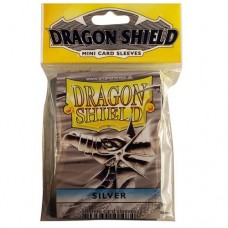 Dragon Shield 50 - Mini Size Deck Protector Sleeves - Silver - AT-10108