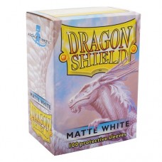 Dragon Shield 100 - Standard Deck Protector Sleeves - Matte White - AT-11005