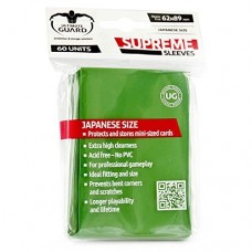 Ultimate Guard 60 - Mini Size Supreme Deck Protector Sleeves - Green - UGD010062