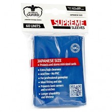 Ultimate Guard 60 - Mini Size Supreme Deck Protector Sleeves - Blue - UGD010061
