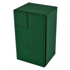 Ultimate Guard 80+ Xenoskin Flip n Tray Deck Case Box - Green - UGD010225