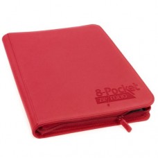 Ultimate Guard Binder 8-Pocket QuadRow Zipfolio XenoSkin - Red - UGD010435