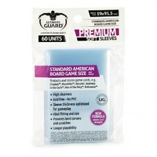 Ultimate Guard 60 - Premium Board Game Sleeves - Standard American - Transparent - UGD010279