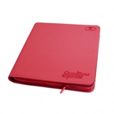 Ultimate Guard Binder 12-Pocket QuadRow Zipfolio XenoSkin - Red - UGD010468