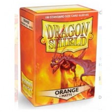 Dragon Shield 100 - Standard Deck Protector Sleeves - Matte Orange - AT-11013