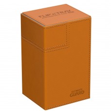 Ultimate Guard 80+ Xenoskin Flip n Tray Deck Case Box - Orange - UGD010780